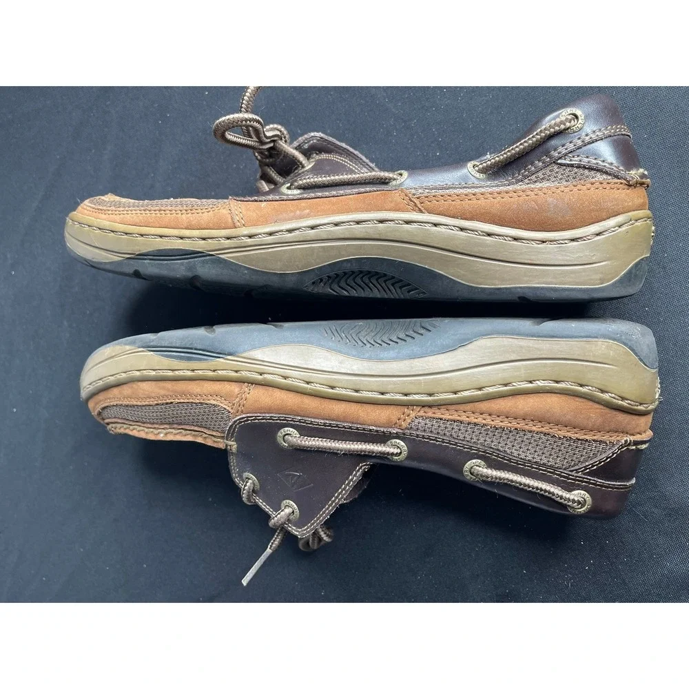 Sperry Top-Sider Billfish Mens 9.5M Tan Brown Leather Boat Shoes STS11735